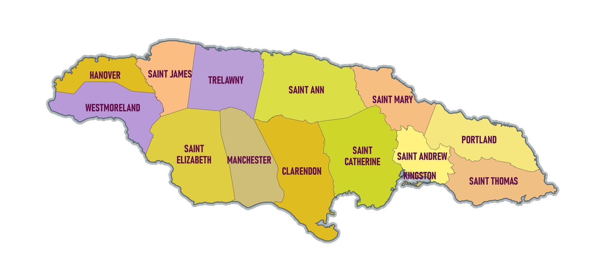 Jamaica outline graphic